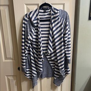 Striped Navy and White Women's Sweater